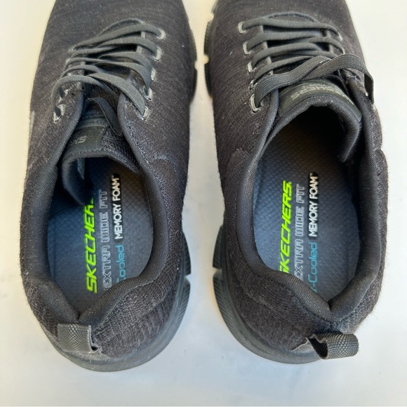 Skechers Sport Shoes Men 11 Wide Black Skech-Flex 3.0 Athletic Running Elastic - Picture 6 of 8